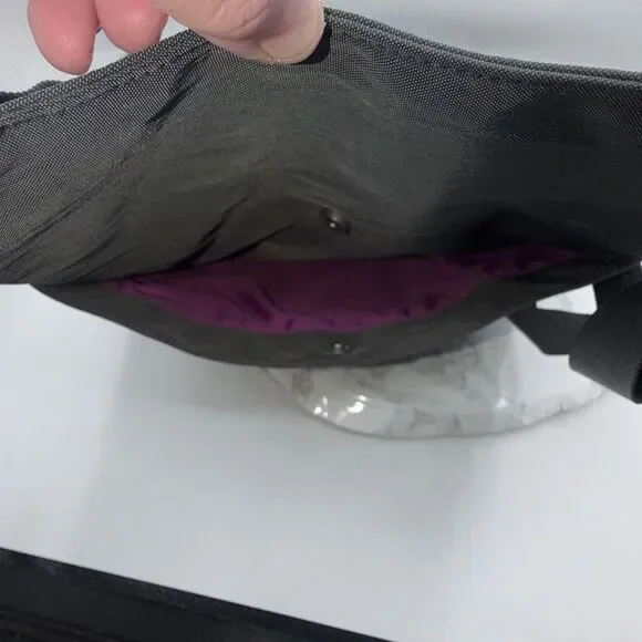 BAGGALLINI Charcoal Grey Big Zipper Crossbody Bag - Picture 6 of 7